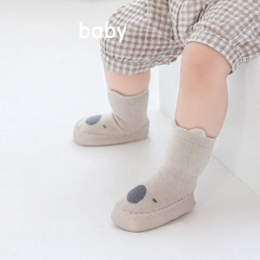 -ベビー アニマル 動物 ルームシューズ ソックス 靴下 ファーストシューズ 室内ばき - mamahalo shop - ベビー用靴下・タイツ -  べビー服 - 子供服 - 男の子 - 女の子