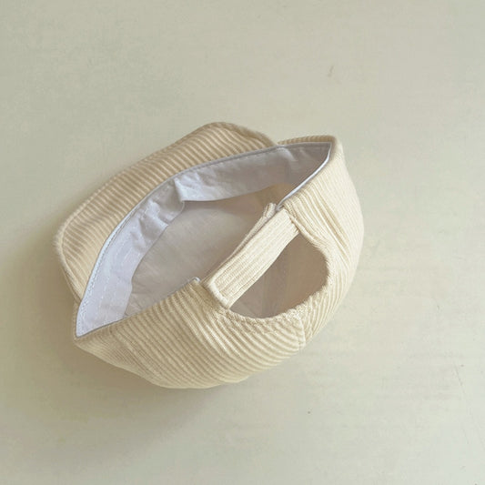 -ベビー くま ベア コーデュロイ キャップ 帽子【mh0001483】 - mamahalo shop - ベビー用帽子 -  べビー服 - 子供服 - 男の子 - 女の子