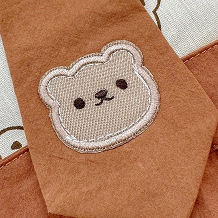 ベビー くま ベア ネクタイ ドッキング 半袖 ロンパース - mamahalo shop - 半袖ロンパース - ベビー服 - 子供服 - 男の子 - 女の子