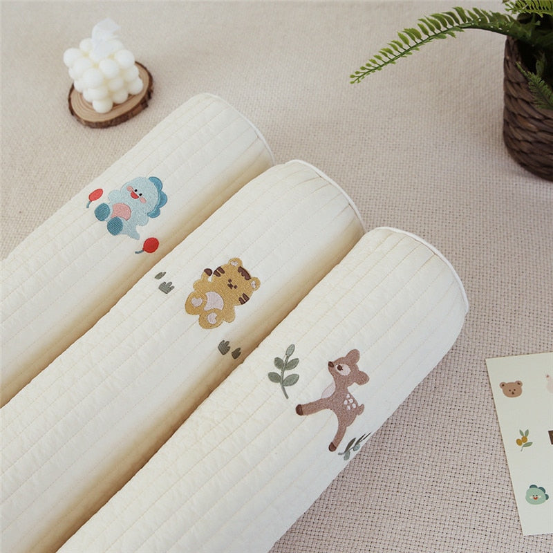 -ベビーガード ベビーベッドバンパー ピロー クッション アニマル 刺繍 - mamahalo shop - ベビー寝具 -  べビー服 - 子供服 - 男の子 - 女の子
