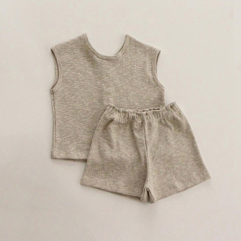 -ベビー セットアップ タンクトップ ブルマパンツ ショートパンツ【mh0001448】 - mamahalo shop - ノースリーブセットアップ -  べビー服 - 子供服 - 男の子 - 女の子