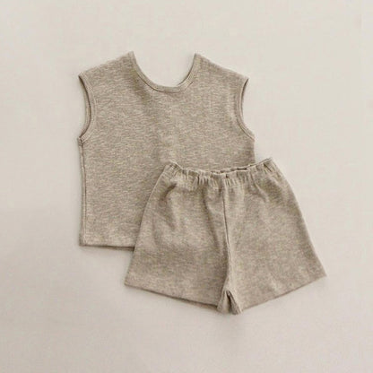 -ベビー セットアップ タンクトップ ブルマパンツ ショートパンツ【mh0001448】 - mamahalo shop - ノースリーブセットアップ -  べビー服 - 子供服 - 男の子 - 女の子