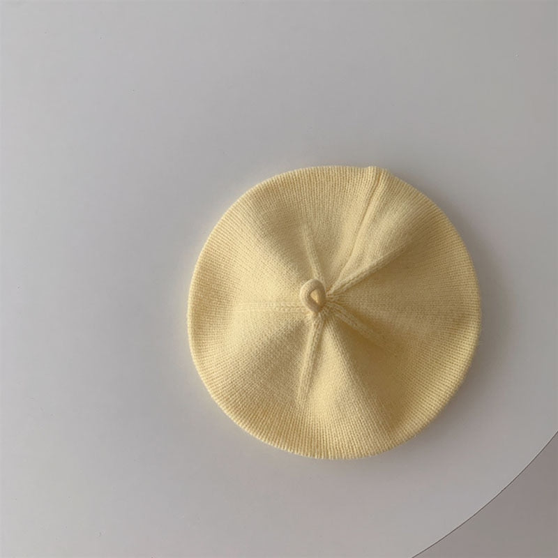 -ベビー ニット ベレー帽 帽子【mh0001142】 - mamahalo shop - ベビー用帽子 -  べビー服 - 子供服 - 男の子 - 女の子