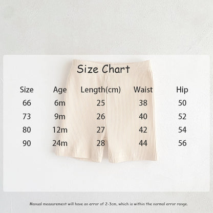 ベビー ボーダー 無地 ショート レギンスパンツ - mamahalo shop - レギンスパンツ - ベビー服 - 子供服 - 男の子 - 女の子