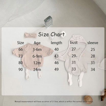 -ベビー くま ベア くま耳 長袖 ロンパース - mamahalo shop - 長袖ロンパース -  べビー服 - 子供服 - 男の子 - 女の子