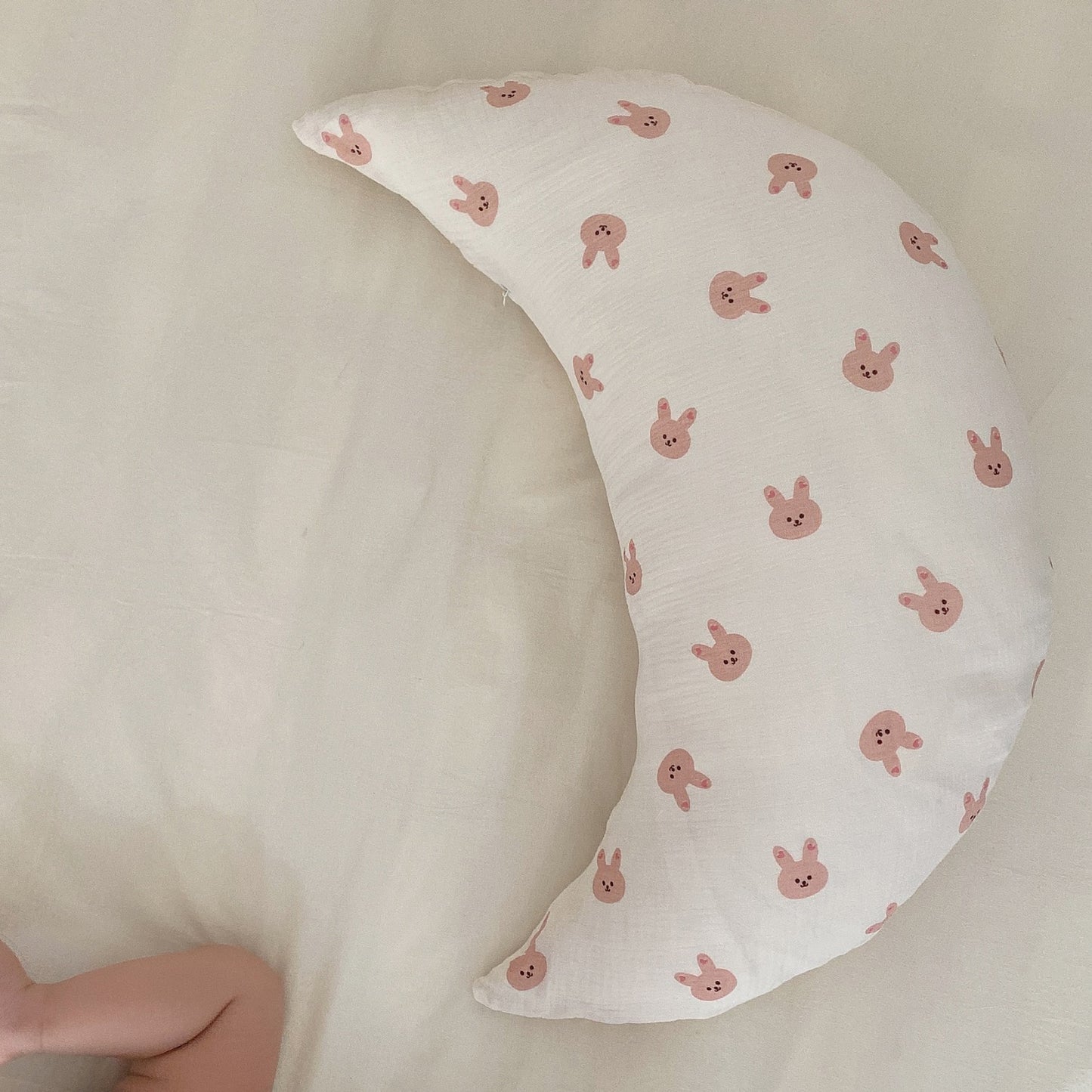 -ベビー ムーンピロー 抱き枕 月 枕 ピロー くま ベア うさぎ バニー タイガー 虎 - mamahalo shop - ベビー寝具 -  べビー服 - 子供服 - 男の子 - 女の子