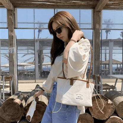 -キャンバス 巾着 トートバッグ ママバッグ 鞄 - mamahalo shop - マザーズバッグ -  べビー服 - 子供服 - 男の子 - 女の子