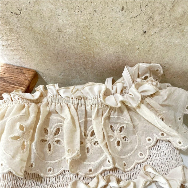 -キッズ 水着 ワンピース フリル レース スイムウェア【mh0001751】 - mamahalo shop - ベビー用水着 -  べビー服 - 子供服 - 男の子 - 女の子