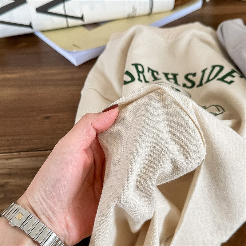 -キッズトップスくまベアプリント長袖スウェットTシャツ 2カラー【mh0001230】 - mamahalo shop - 長袖Tシャツ -  べビー服 - 子供服 - 男の子 - 女の子