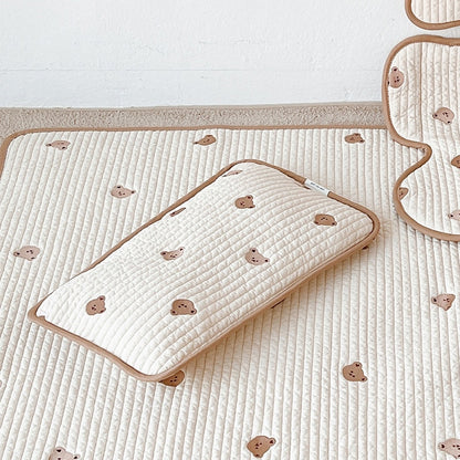 -ベビー キッズ 刺繍 枕 ピロー くま ベア りす 虎 タイガー うさぎ - mamahalo shop - ベビー寝具 -  べビー服 - 子供服 - 男の子 - 女の子
