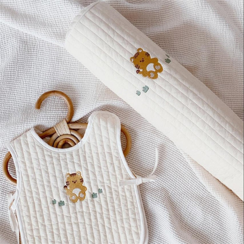 -ベビーガード ベビーベッドバンパー ピロー クッション アニマル 刺繍 - mamahalo shop - ベビー寝具 -  べビー服 - 子供服 - 男の子 - 女の子