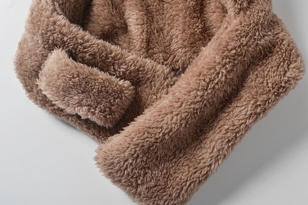 -ベビー キッズ くま耳 フード フーディ 帽子 マフラー - mamahalo shop - ベビー用帽子 -  べビー服 - 子供服 - 男の子 - 女の子