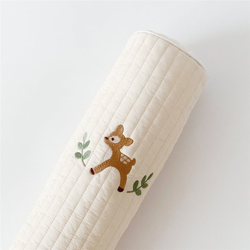 -ベビーガード ベビーベッドバンパー ピロー クッション アニマル 刺繍 - mamahalo shop - ベビー寝具 -  べビー服 - 子供服 - 男の子 - 女の子