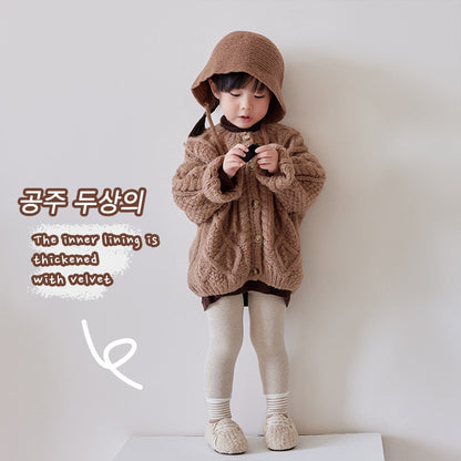 -ベビー 裏フリース 厚手 レギンス レギパン ボーダー 暖パン タイツ - mamahalo shop - ベビー用靴下・タイツ -  べビー服 - 子供服 - 男の子 - 女の子