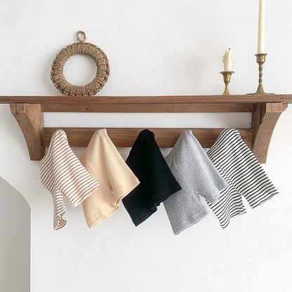 ベビー ボーダー 無地 ショート レギンスパンツ - mamahalo shop - レギンスパンツ - ベビー服 - 子供服 - 男の子 - 女の子