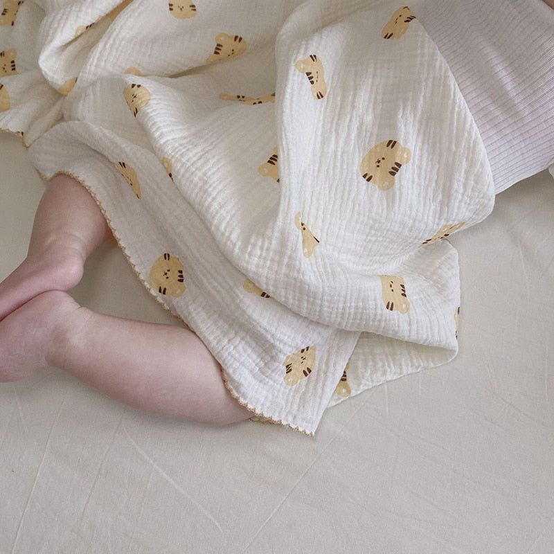 -ベビー キッズ ダブルガーゼ サマー ブランケット 枕 ピロー【mh0001447】 - mamahalo shop - ベビー寝具 -  べビー服 - 子供服 - 男の子 - 女の子