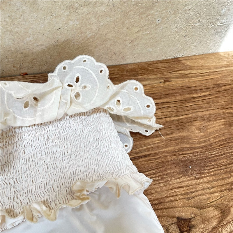 -キッズ 水着 ワンピース フリル レース スイムウェア【mh0001751】 - mamahalo shop - ベビー用水着 -  べビー服 - 子供服 - 男の子 - 女の子