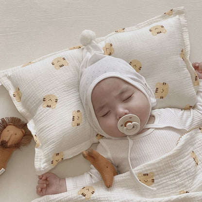 -ベビー キッズ ダブルガーゼ サマー ブランケット 枕 ピロー【mh0001447】 - mamahalo shop - ベビー寝具 -  べビー服 - 子供服 - 男の子 - 女の子