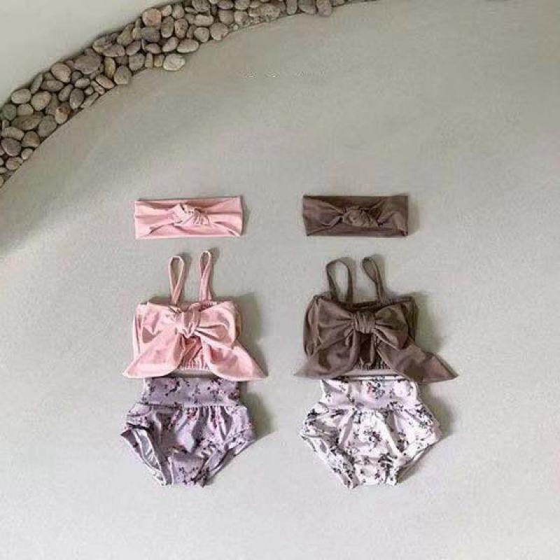 -ベビー 水着 セパレート ビキニ ワンピース フラワー リボン ラッシュガード スイムウェア【mh0000807】 - mamahalo shop - ベビー用水着 -  べビー服 - 子供服 - 男の子 - 女の子