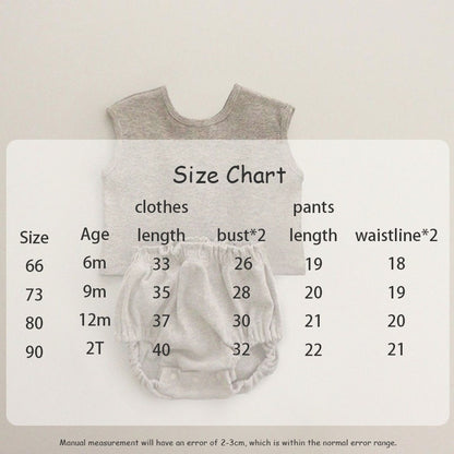 -ベビー セットアップ タンクトップ ブルマパンツ ショートパンツ【mh0001448】 - mamahalo shop - ノースリーブセットアップ -  べビー服 - 子供服 - 男の子 - 女の子