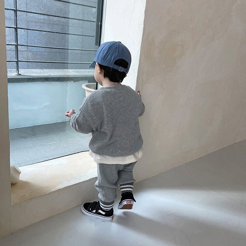 -☺︎ ベビー セットアップ スウェット トップス パンツ - mamahalo shop - 長袖セットアップ -  べビー服 - 子供服 - 男の子 - 女の子