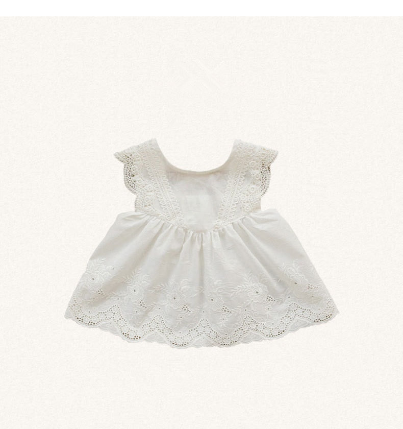 -キッズ レース 透け感 ノースリーブ ブラウス トップス フリル ショートパンツ - mamahalo shop - ハーフパンツ・ショートパンツ -  べビー服 - 子供服 - 男の子 - 女の子