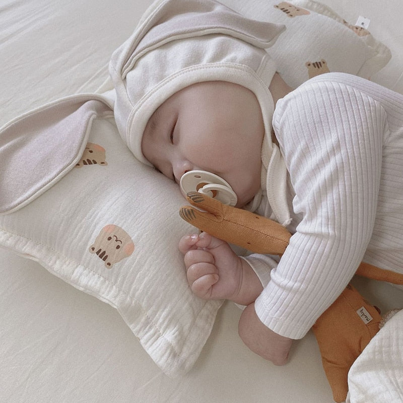 -ベビー キッズ ダブルガーゼ サマー ブランケット 枕 ピロー【mh0001447】 - mamahalo shop - ベビー寝具 -  べビー服 - 子供服 - 男の子 - 女の子