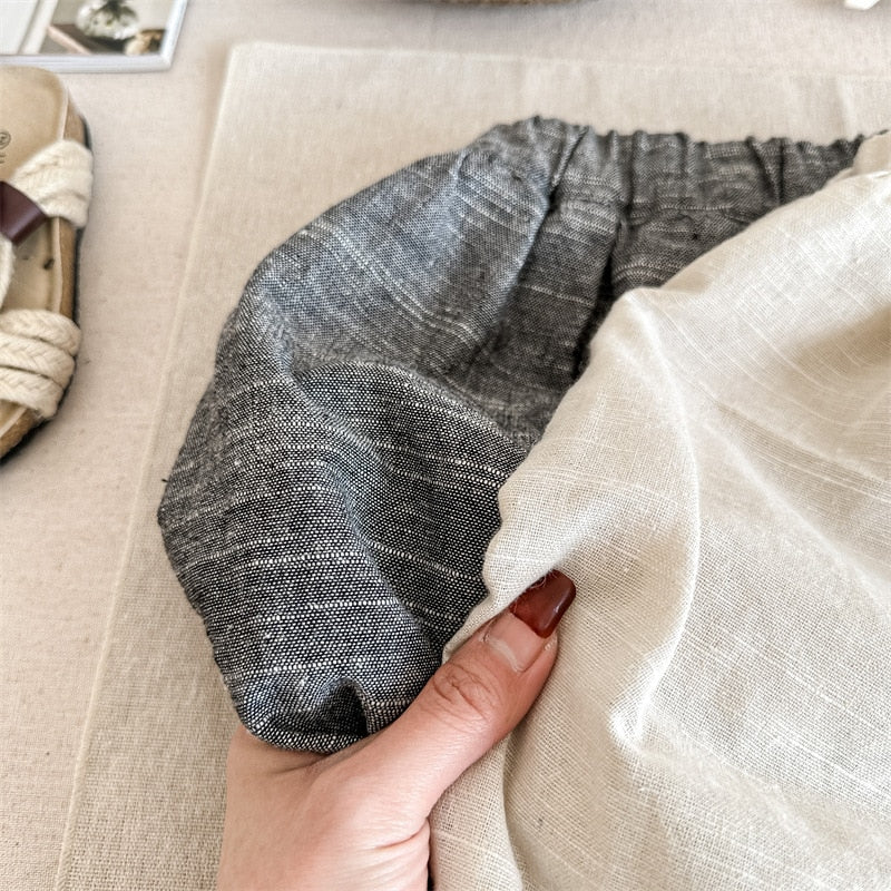 -キッズ レース ルーズ クロップドパンツ バルーンパンツ - mamahalo shop - ロングパンツ・スウェットパンツ -  べビー服 - 子供服 - 男の子 - 女の子