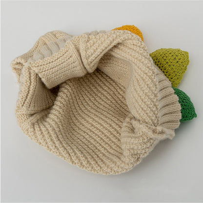 -キッズ ニット ダイナソー 恐竜 フーディ フード ケープ スカーフ キャップ 帽子 - mamahalo shop - ベビー用帽子 -  べビー服 - 子供服 - 男の子 - 女の子