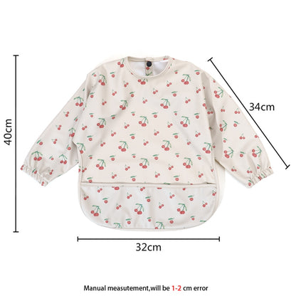 -防水 ベビー ビブ 子供用 長袖 スモック エプロン ポケット付き - mamahalo shop - お食事エプロン -  べビー服 - 子供服 - 男の子 - 女の子