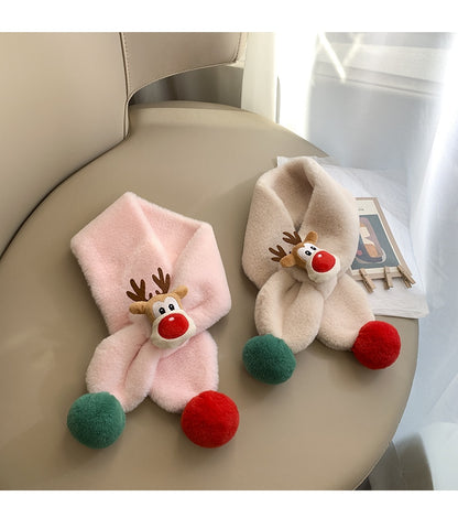-ベビー キッズ トナカイ クリスマス マフラー スカーフ - mamahalo shop - ネックウォーマー -  べビー服 - 子供服 - 男の子 - 女の子