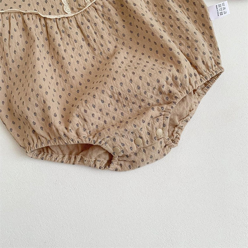 -ベビー レース 長袖 ロンパース ボディスーツ - mamahalo shop - 長袖ロンパース -  べビー服 - 子供服 - 男の子 - 女の子