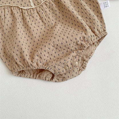 -ベビー レース 長袖 ロンパース ボディスーツ - mamahalo shop - 長袖ロンパース -  べビー服 - 子供服 - 男の子 - 女の子