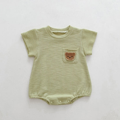 -ベビー くま ベア 半袖 ロンパース - mamahalo shop - 半袖ロンパース -  べビー服 - 子供服 - 男の子 - 女の子