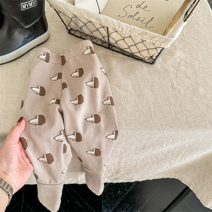 -キッズ 犬 いぬ DOG プリント レギンス パンツ - mamahalo shop - レギンスパンツ -  べビー服 - 子供服 - 男の子 - 女の子