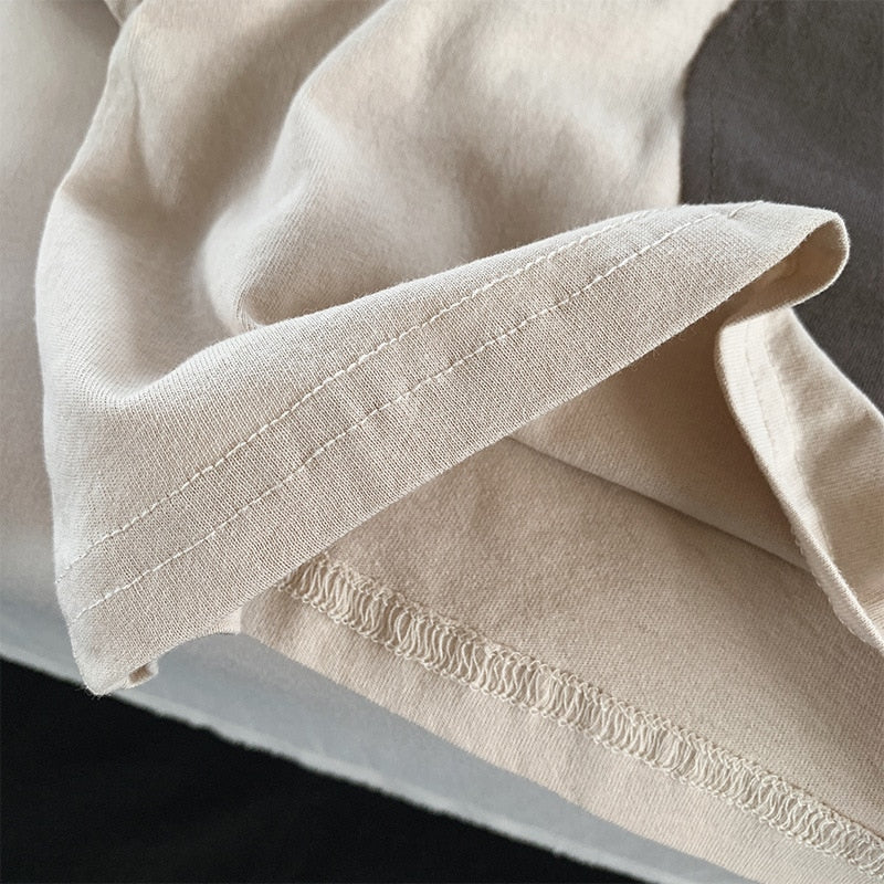 -キッズ まる サークル パッチワーク 半袖 ルーズ Tシャツ - mamahalo shop - 半袖Tシャツ -  べビー服 - 子供服 - 男の子 - 女の子