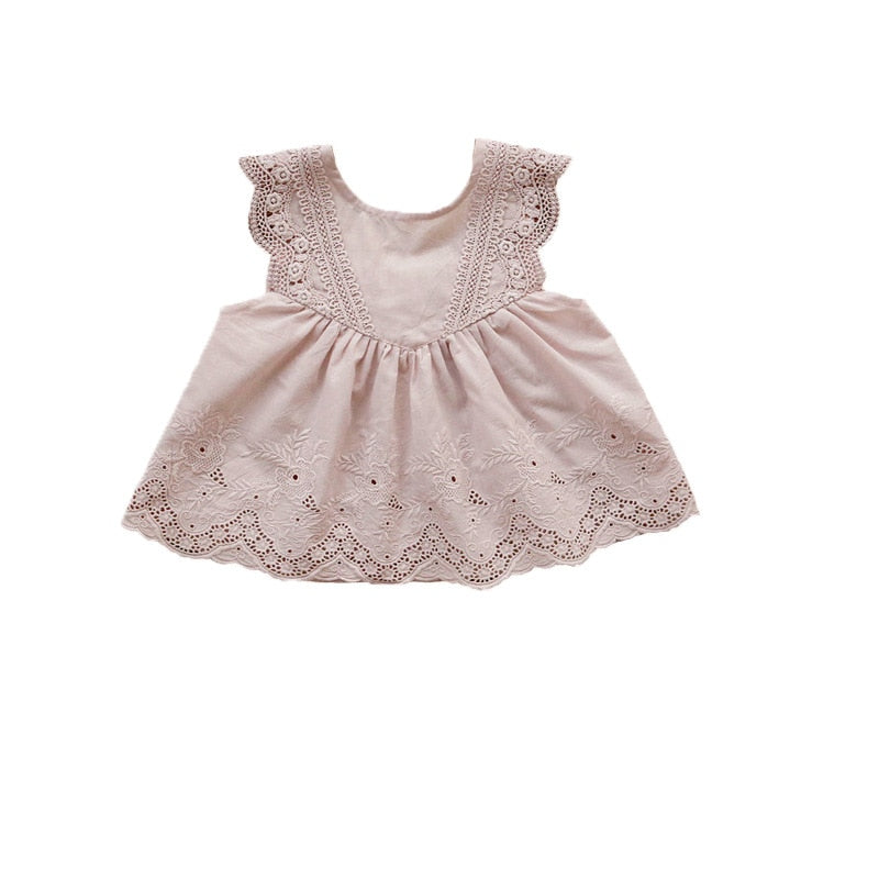 -キッズ レース 透け感 ノースリーブ ブラウス トップス フリル ショートパンツ - mamahalo shop - ハーフパンツ・ショートパンツ -  べビー服 - 子供服 - 男の子 - 女の子