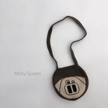 -キッズ ニット アニマル メッセンジャーバッグ 鞄 ポシェット - mamahalo shop - メッセンジャーバッグ -  べビー服 - 子供服 - 男の子 - 女の子