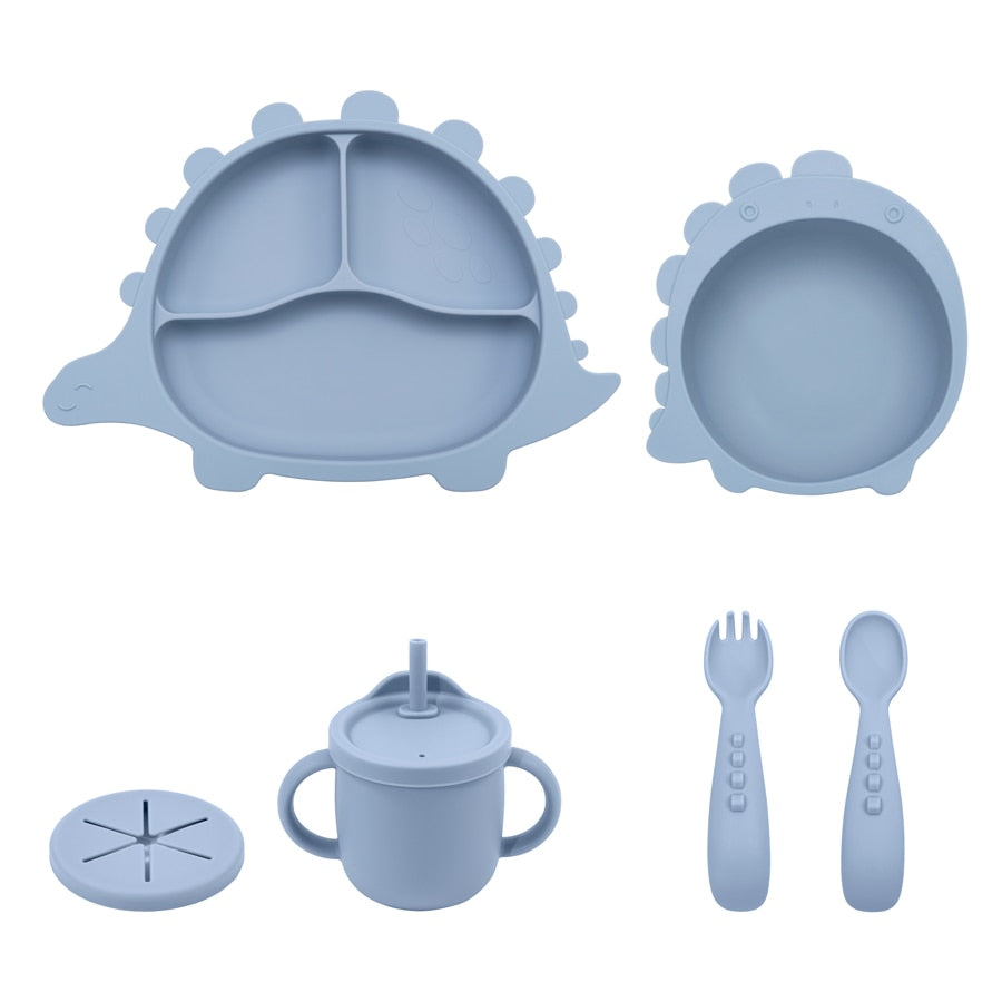 -# セット ベビー シリコン 食器 プレート スプーン 吸盤 ボウル フォーク 恐竜 ストロー カップ【mh0001502】 - mamahalo shop - ベビーキッズ食器 -  べビー服 - 子供服 - 男の子 - 女の子