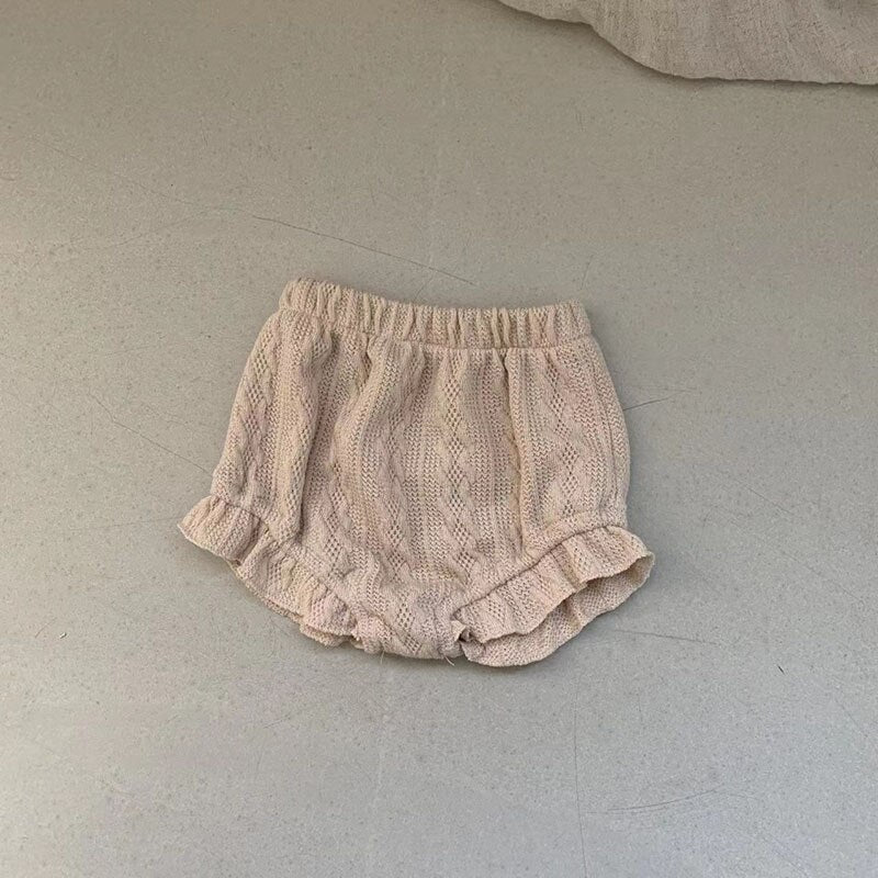 -ベビー ワッフル フリル ブルマパンツ ショートパンツ【mh0001512】 - mamahalo shop - ブルマパンツ -  べビー服 - 子供服 - 男の子 - 女の子
