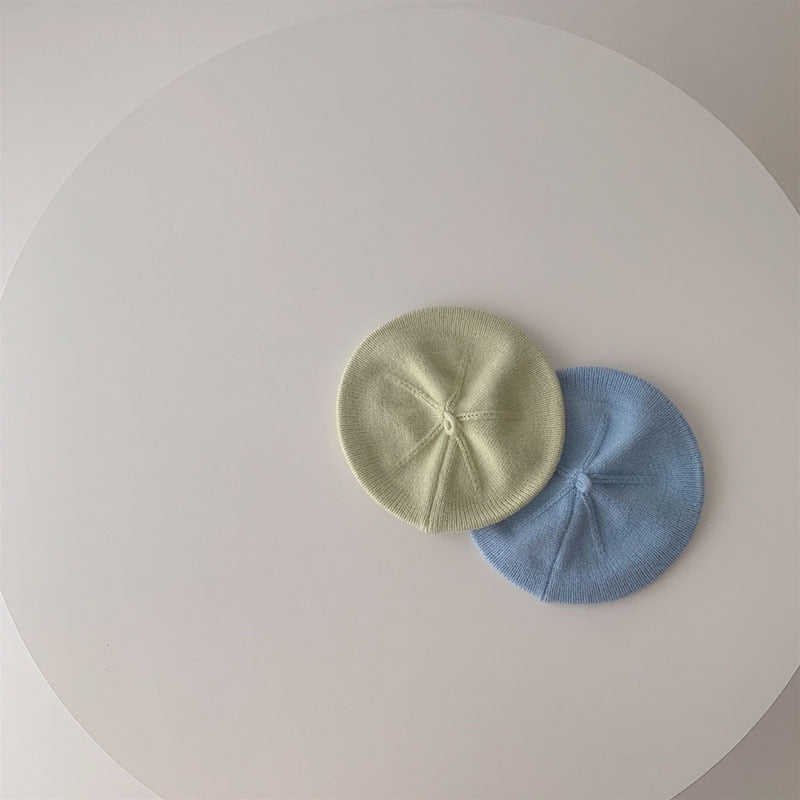 -ベビー ニット ベレー帽 帽子【mh0001142】 - mamahalo shop - ベビー用帽子 -  べビー服 - 子供服 - 男の子 - 女の子