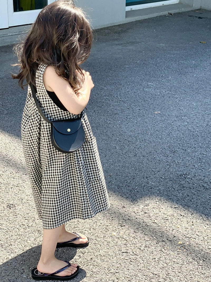 -キッズ チェック ジャンプスーツ サロペット パンツ【mh0001563】 - mamahalo shop - ノースリーブジャンプスーツ -  べビー服 - 子供服 - 男の子 - 女の子