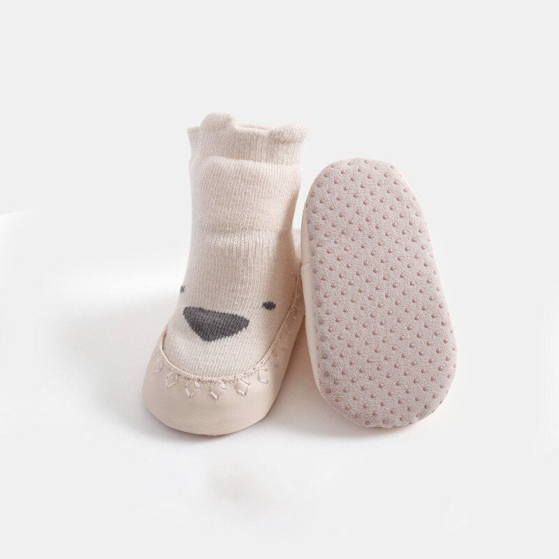 -ベビー アニマル 動物 ルームシューズ ソックス 靴下 ファーストシューズ 室内ばき - mamahalo shop - ベビー用靴下・タイツ -  べビー服 - 子供服 - 男の子 - 女の子
