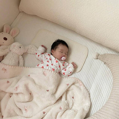 -ベビー 刺繍 ブランケット 毛布 フランネル くま ベア りす うさぎ バニー - mamahalo shop - ベビーブランケット・タオル -  べビー服 - 子供服 - 男の子 - 女の子