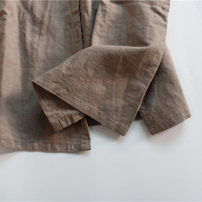 -キッズ 無地 ルーズ ロング 長袖 シャツ ワンピース - mamahalo shop - 長袖ワンピース -  べビー服 - 子供服 - 男の子 - 女の子