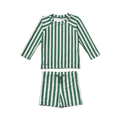 2023新作 キッズ ボーイズ 男の子 セパレート 水着 スイムウェア ラッシュガード 帽子 セット - mamahalo shop - ベビー用水着 - ベビー服 - 子供服 - 男の子 - 女の子