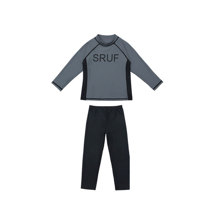 -キッズ 水着 長袖 長ズボン セパレート ラッシュガード スイムウェア 2カラー ボーイズ【mh0002222】 - mamahalo shop - ベビー用水着 -  べビー服 - 子供服 - 男の子 - 女の子