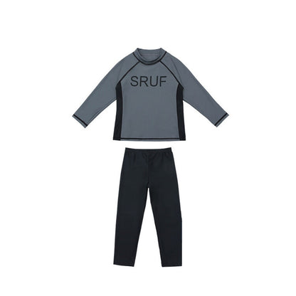 -キッズ 水着 長袖 長ズボン セパレート ラッシュガード スイムウェア 2カラー ボーイズ【mh0002222】 - mamahalo shop - ベビー用水着 -  べビー服 - 子供服 - 男の子 - 女の子