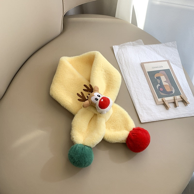 -ベビー キッズ トナカイ クリスマス マフラー スカーフ - mamahalo shop - ネックウォーマー -  べビー服 - 子供服 - 男の子 - 女の子