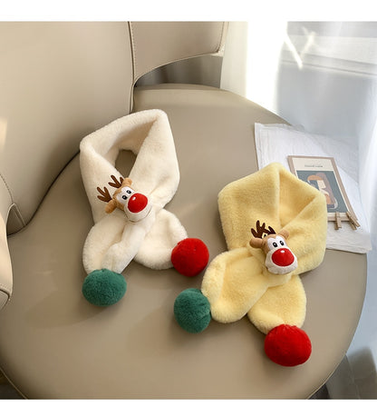-ベビー キッズ トナカイ クリスマス マフラー スカーフ - mamahalo shop - ネックウォーマー -  べビー服 - 子供服 - 男の子 - 女の子